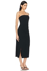 Proenza Schouler Shira Strapless Dress in Black, view 2, click to view large image.