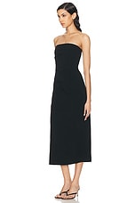 Proenza Schouler Shira Strapless Dress in Black, view 3, click to view large image.