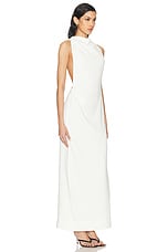 Proenza Schouler Selena Twist Back Dress in White, view 3, click to view large image.