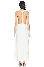 Proenza Schouler Selena Twist Back Dress in White, view 5, click to view large image.