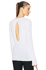Proenza Schouler Tina Sweater in White, view 1, click to view large image.