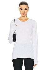 Proenza Schouler Tina Sweater in White, view 2, click to view large image.
