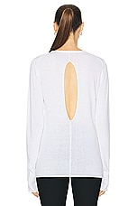 Proenza Schouler Tina Sweater in White, view 4, click to view large image.