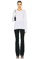 Proenza Schouler Tina Sweater in White, view 5, click to view large image.