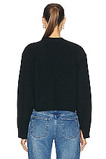 Proenza Schouler Sofia Cardigan in Black, view 3, click to view large image.