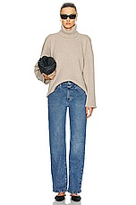 Proenza Schouler Sandra Turtleneck Sweater in Oatmeal, view 4, click to view large image.