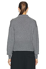 Proenza Schouler Jeanne Sweater in Grey Melange, view 3, click to view large image.