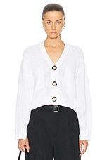 Proenza Schouler Sofia Cardigan in Off White, view 1, click to view large image.