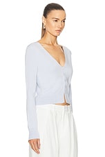 Proenza Schouler Addie Cardigan in Sky Blue, view 2, click to view large image.