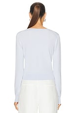 Proenza Schouler Addie Cardigan in Sky Blue, view 3, click to view large image.