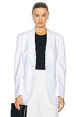 Proenza Schouler Sandis Blazer in White, view 1, click to view large image.