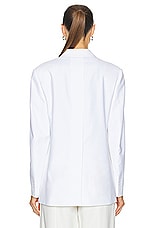 Proenza Schouler Sandis Blazer in White, view 4, click to view large image.