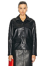 Proenza Schouler Roos Jacket in Black, view 1, click to view large image.