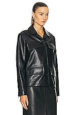 Proenza Schouler Roos Jacket in Black, view 2, click to view large image.