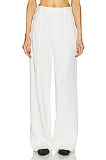 Proenza Schouler Weyes Bootcut Pant in White, view 1, click to view large image.