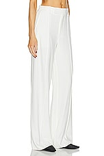 Proenza Schouler Weyes Bootcut Pant in White, view 2, click to view large image.