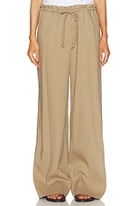 Proenza Schouler Jade Pant in Bronze, view 1, click to view large image.