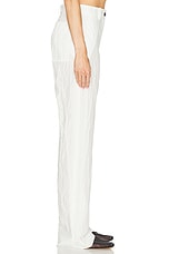 Proenza Schouler Crinkle Poplin Pant in White, view 3, click to view large image.