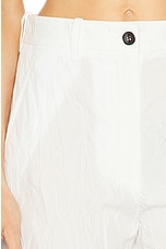 Proenza Schouler Crinkle Poplin Pant in White, view 6, click to view large image.