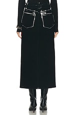 Proenza Schouler Calder Skirt in Black Multi, view 4, click to view large image.