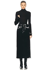 Proenza Schouler Calder Skirt in Black Multi, view 5, click to view large image.