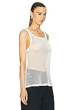 Proenza Schouler Kiki Tank in White, view 3, click to view large image.
