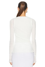 Proenza Schouler Roger Top in White, view 3, click to view large image.