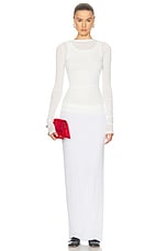 Proenza Schouler Roger Top in White, view 4, click to view large image.