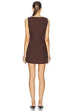 Posse Alice Mini Dress in Chocolate, view 3, click to view large image.