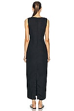 Posse Alice Midi Dress in Black, view 3, click to view large image.