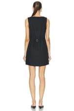 Posse Emma Button Down Mini Dress in Black, view 3, click to view large image.