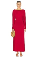 Posse Sienna Long Sleeve Dress in Crimson, view 2, click to view large image.