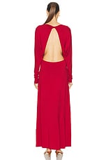 Posse Sienna Long Sleeve Dress in Crimson, view 4, click to view large image.