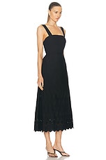 Posse Amelia Square Neck Dress in Black, view 2, click to view large image.