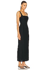 Posse Zayla Column Dress in Black, view 2, click to view large image.