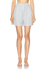 Posse Lorenzo Short in Seagrass Stripe, view 1, click to view large image.