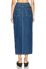 Posse Harvey Maxi Skirt in Denim, view 3, click to view large image.