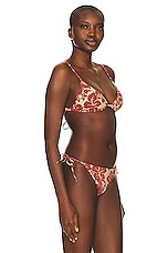 Posse Kai Bikini Top in Crimson Multi, view 2, click to view large image.