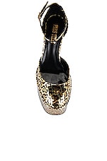 Paris Texas Dalilah Platform 130 Heel in Gold Cheetah, view 4, click to view large image.