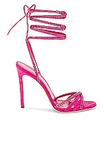 Paris Texas Holly Nicole Lace Up Sandal in Pink Ruby, view 1, click to view large image.