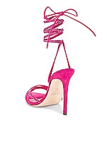 Paris Texas Holly Nicole Lace Up Sandal in Pink Ruby, view 3, click to view large image.