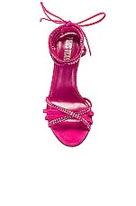 Paris Texas Holly Nicole Lace Up Sandal in Pink Ruby, view 4, click to view large image.