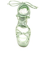 Paris Texas Malena Platform Sandal in Spring Green, view 4, click to view large image.