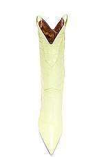 Paris Texas Paloma Mid Calf Boot in Lime, view 4, click to view large image.