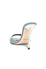 Paris Texas Lidia Mule Heel 105 in Blue, view 3, click to view large image.