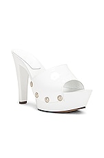 Paris Texas Consuelo 130 Heel in White, view 2, click to view large image.