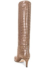 Paris Texas Stiletto Boot 60 in Taupe, view 3, click to view large image.