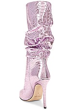 Paris Texas Stiletto Slouchy Boot in Pink, view 3, click to view large image.