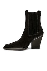 Paris Texas Dallas Ankle Boot in Black, view 5, click to view large image.