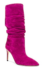 Paris Texas Slouchy Boot 85 in Ciclamino, view 2, click to view large image.